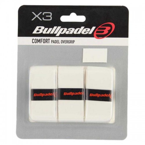 Blister Bullpadel 3 Overgrips GB1603 Comfort White Blister Bullpadel 3 Overgrips GB1603 Comfort White