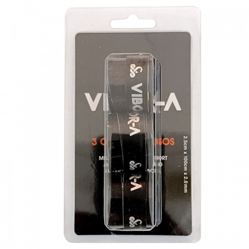 Blister Vibora Pro Liso Negro 3 Overgrips Blister Vibora Pro Liso Negro 3 Overgrips