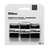 Blister Wilson Perfil Padel Negro 3 Overgrips  Oferta + Barato