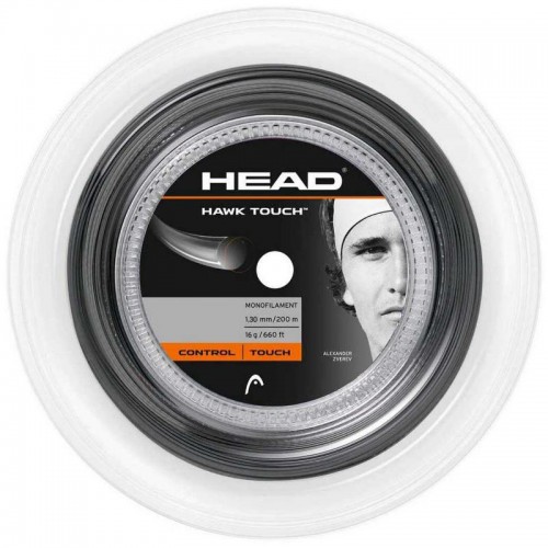 Bobina Cordaje 200m Head Hawk Touch 1,30mm Antracita Bobina Cordaje 200m Head Hawk Touch 1,30mm Antracita