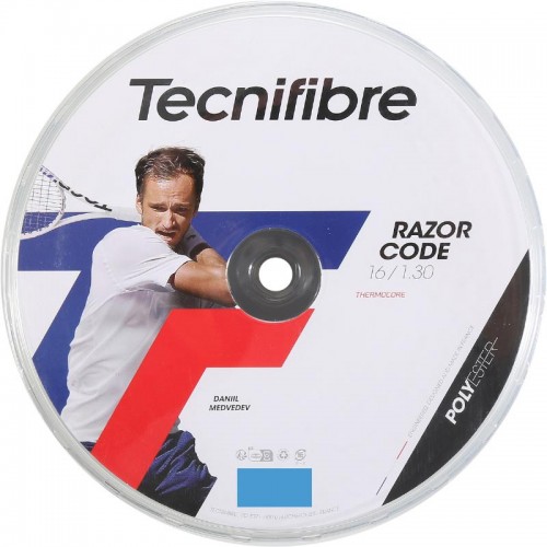 Bobina Cordaje 200m Tecnifibre Razor Code 1,30mm Azul Bobina Cordaje 200m Tecnifibre Razor Code 1,30mm Azul