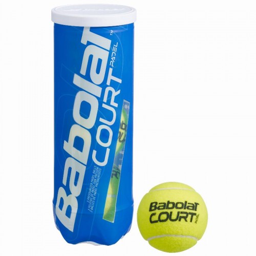 Bote de 3 Pelotas Babolat Court Padel Bote de 3 Pelotas Babolat Court Padel