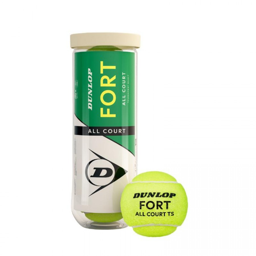 Bote de 3 Pelotas Dunlop Fort All Court  Oferta + Barato