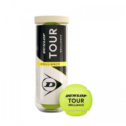 Bote de 3 Pelotas Dunlop Tour Brillance