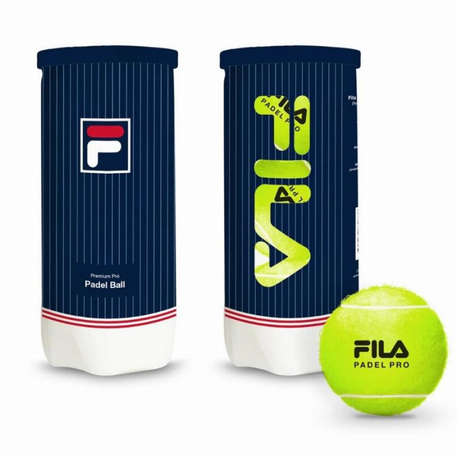 Bote de 3 Pelotas Fila Padel Premium Pro  Oferta + Barato