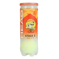 Bote de 3 Pelotas Head Stage 2 Naranja  Oferta + Barato