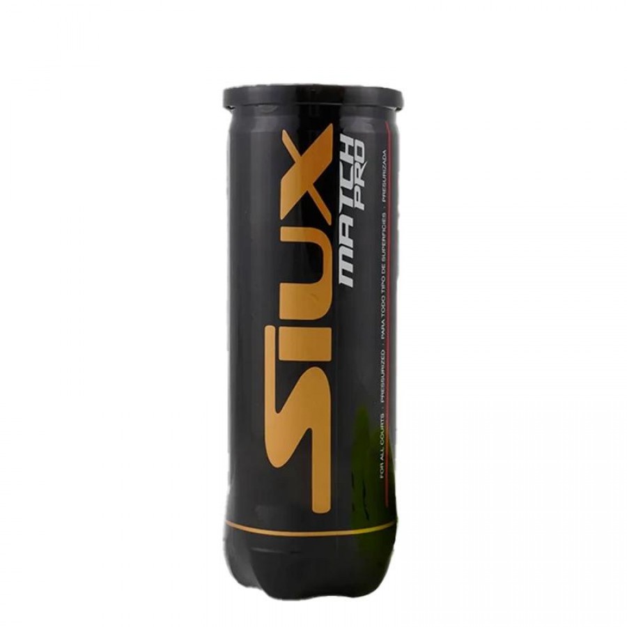 Bote de 3 Pelotas Siux Match Pro  Oferta + Barato