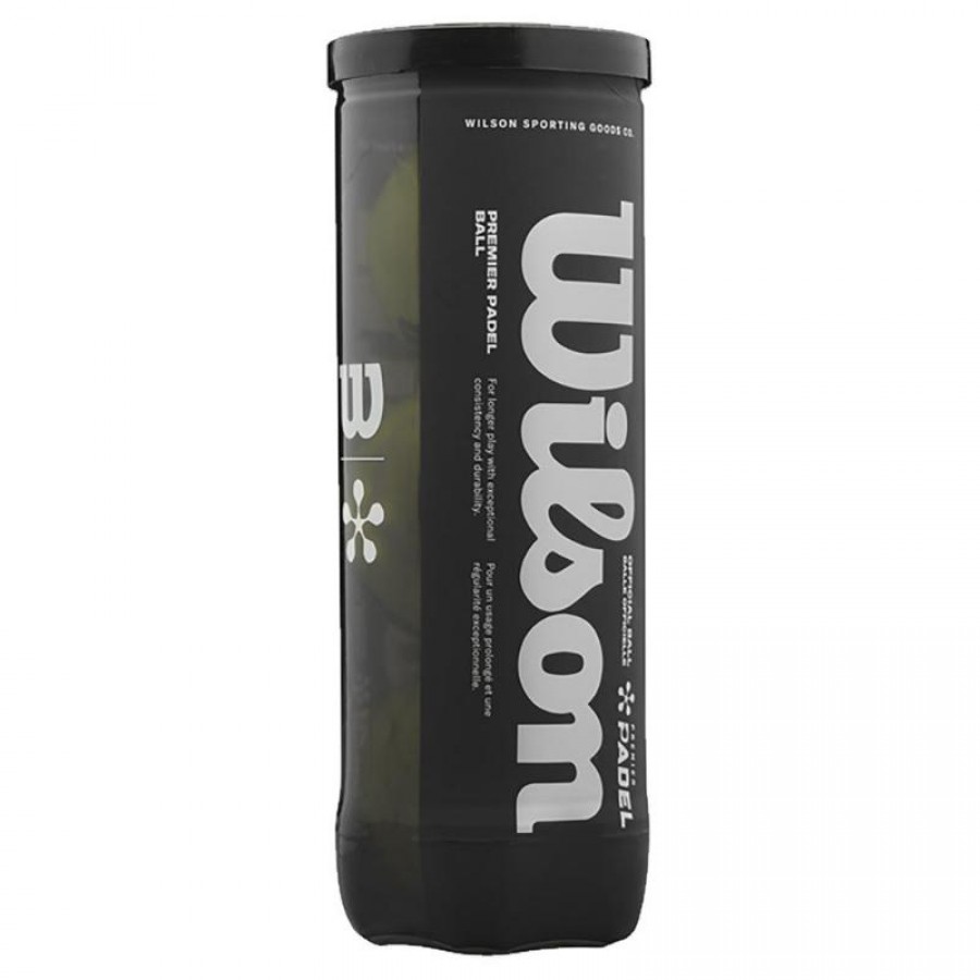 Bote de 3 Pelotas Wilson Padel Premier   Oferta + Barato