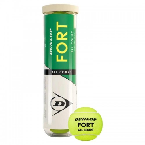 Bote de 4 Pelotas Dunlop Fort All Court Tenis Bote de 4 Pelotas Dunlop Fort All Court Tenis