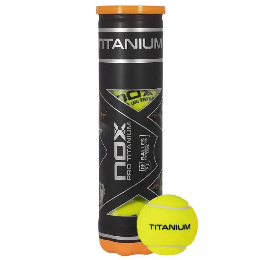 Bote de 4 Pelotas Nox Pro Titanium  Oferta + Barato