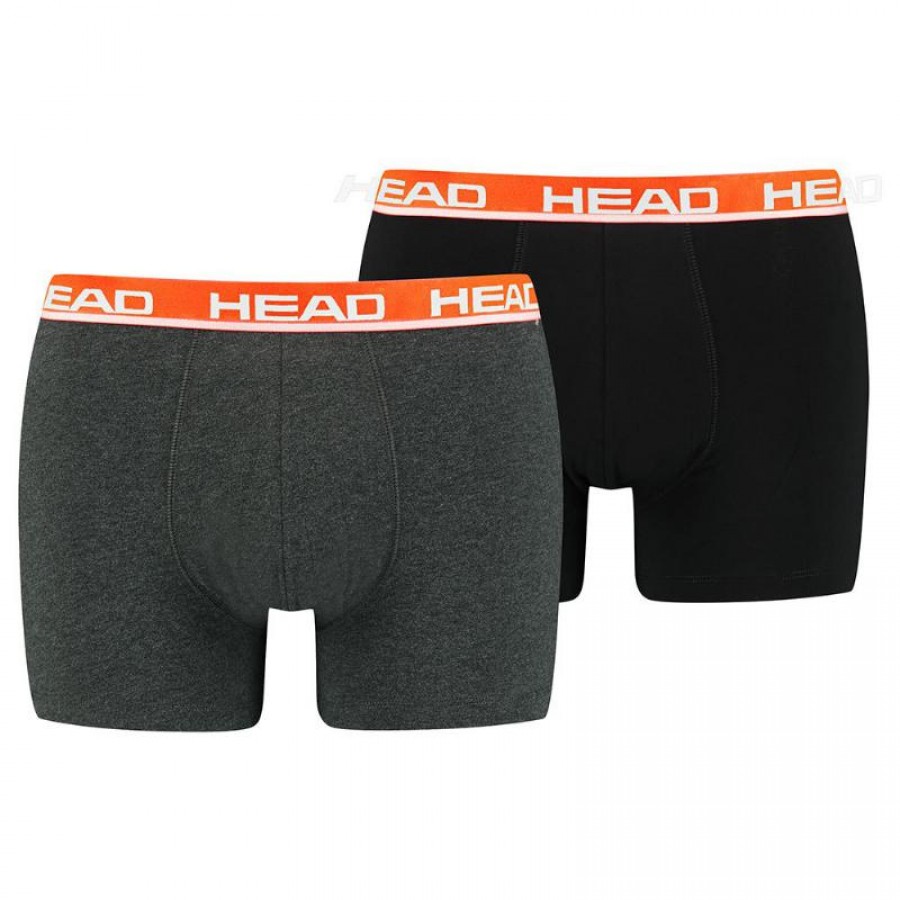 Boxers Head Basic Gris Rojo 2 Unidades  Oferta + Barato