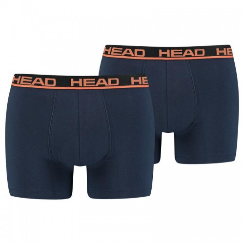 Boxers Head Basic Navy Orange 2 Units Boxers Head Basic Navy Orange 2 Units