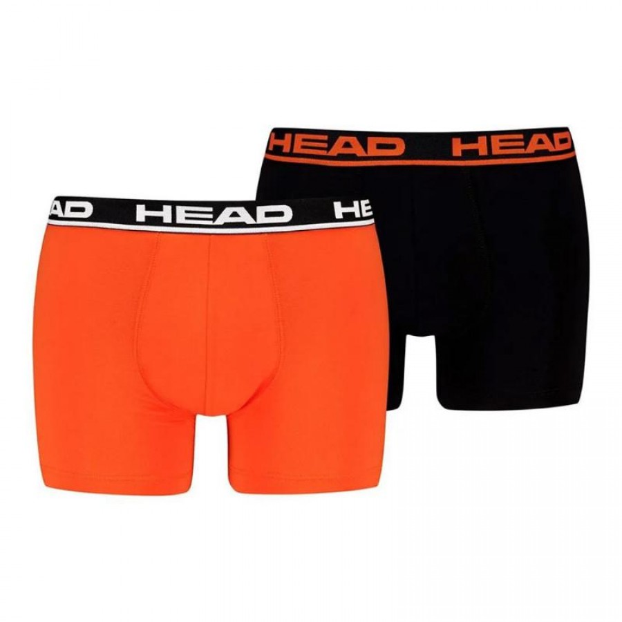 Boxer Head Basic Arancio Nero 2 Unita  Offerta + Economico