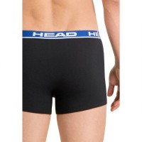 Boxer Head Basic Noir Bleu 2 unites  Offre - Pas cher
