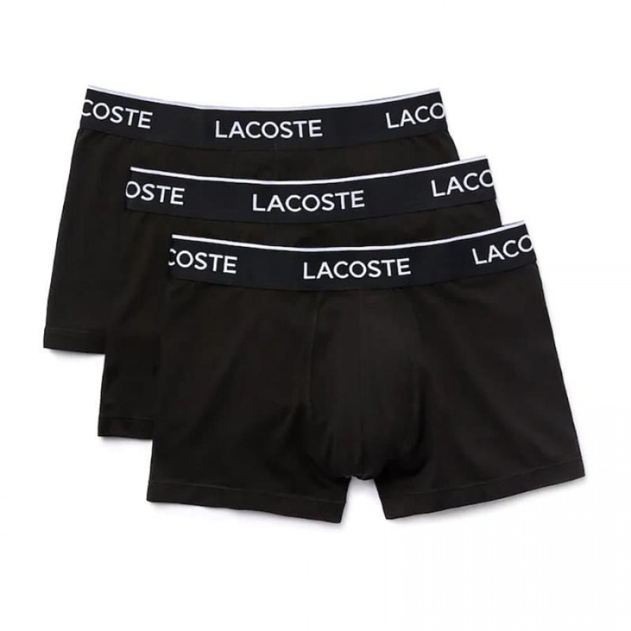 Lacoste Boxer Casual Nero 3 Unita  Offerta + Economico