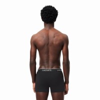 Boxers Lacoste Negro 3 Unidades  Oferta + Barato