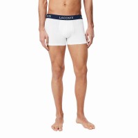 Lacoste Piqué Blu Navy Bianco Rosso Boxer 3 Unità  Offerta + Economico