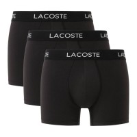 Lacoste Piqué Boxer Nero 3 Unità  Offerta + Economico
