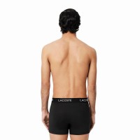 Lacoste Piqué Boxer Nero 3 Unità  Offerta + Economico