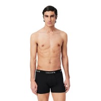 Lacoste Piqué Boxer Nero 3 Unità  Offerta + Economico