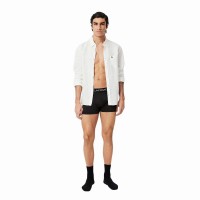 Lacoste Piqué Boxer Nero 3 Unità  Offerta + Economico