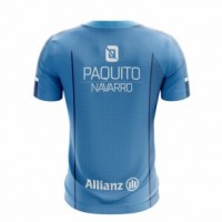 Bullpadel Paquito Navarro Joyce Blue Fluor T-Shirt 2019 II Junior - Barata Oferta Outlet