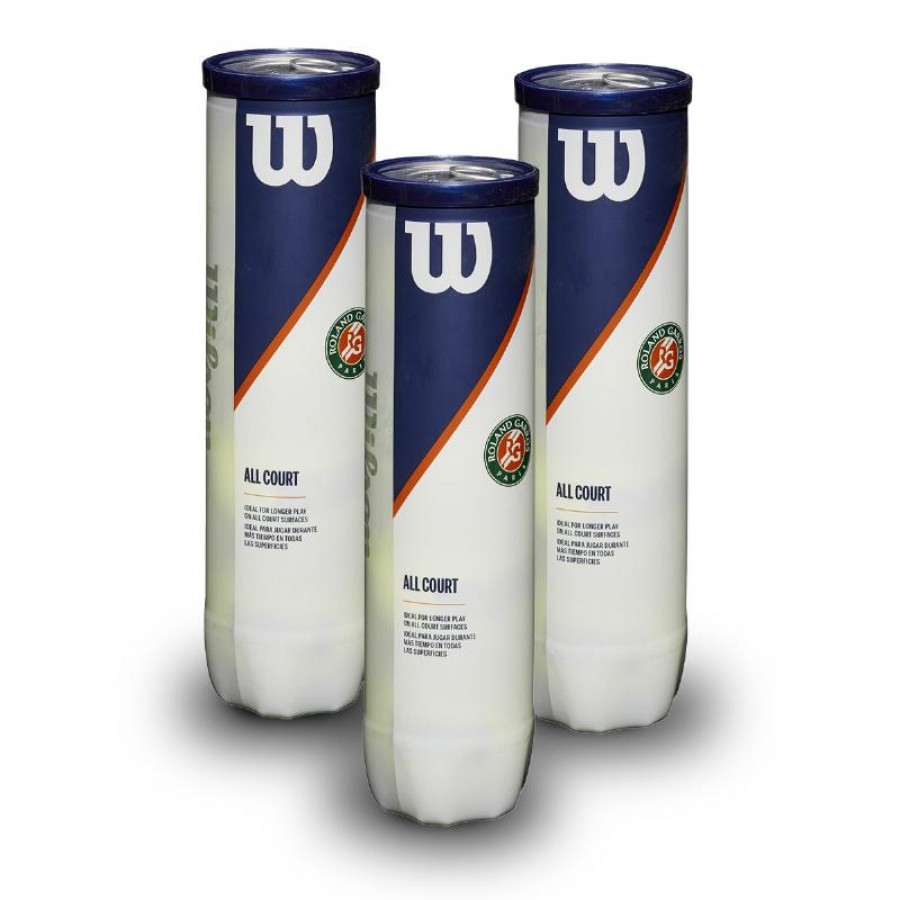 Confezione da 3 gommoni Wilson Roland Garros Confezione da 4  Offerta + Economico