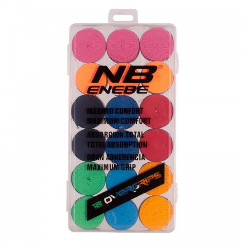 Caja Enebe 18 Overgrips Liso Multicolor Caja Enebe 18 Overgrips Liso Multicolor