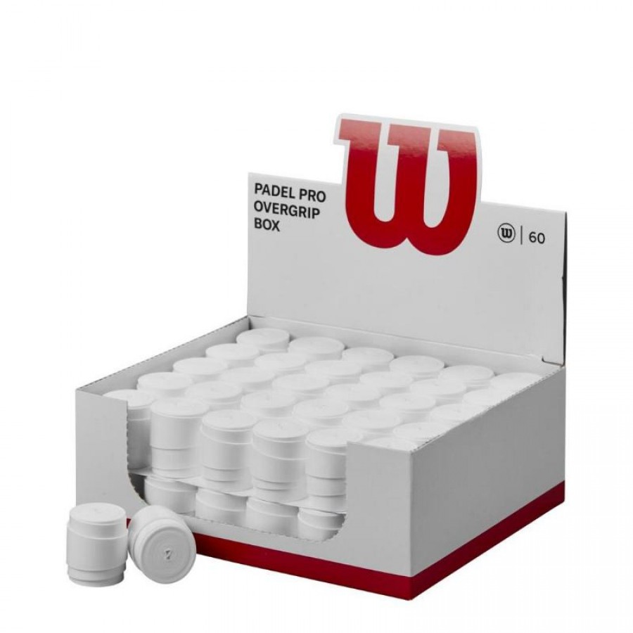 Caja Wilson Pro Padel Blanco 60 Overgrip  Offerta + Economico