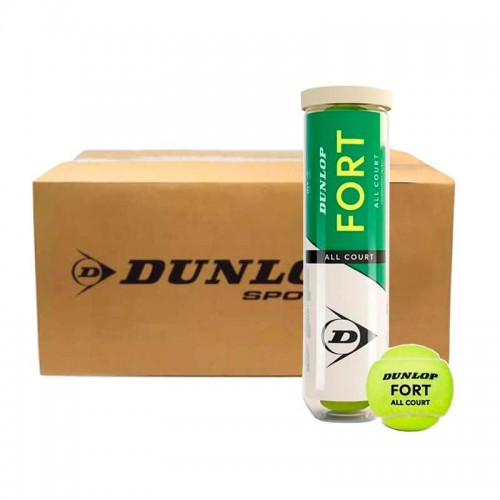 Cajon 72 Pelotas - 18 Botes de 4 Uds - Dunlop Fort All Court Tennis Cajon 72 Pelotas - 18 Botes de 4 Uds - Dunlop Fort All Court Tennis