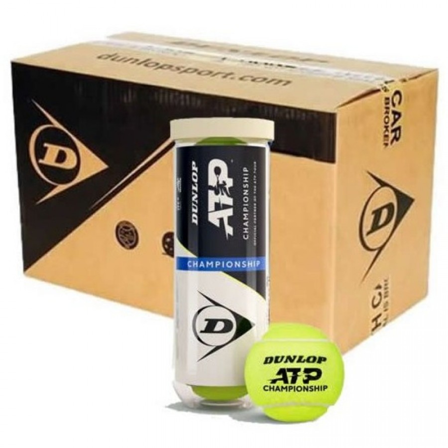 Cajon 72 Pelotas - 24 Botes de 3 Uds - Dunlop ATP Championship  Oferta + Barato