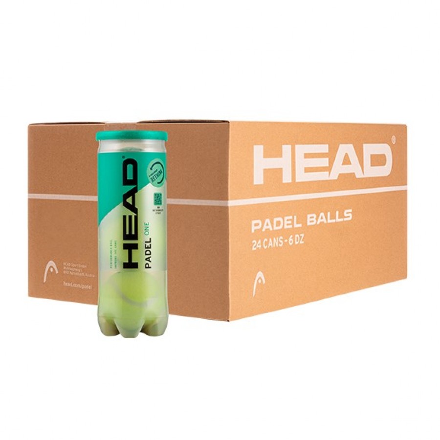 Cajon 72 Pelotas - 24 Botes de 3 uds - Head One  Oferta + Barato