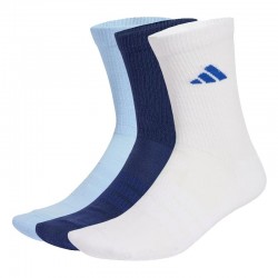 Meias Adidas Essentials Crew Azul Marinho 3 pares