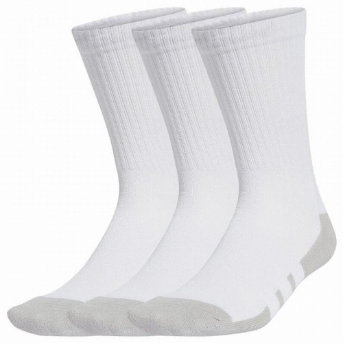 Adidas Essentials Cushioned Crew Socks White Gray 3 Pairs Adidas Essentials Cushioned Crew Socks White Gray 3 Pairs