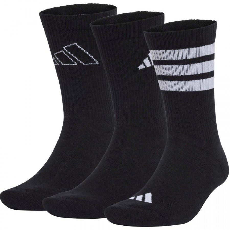 Adidas Logo Black Socks 3 Pairs  Offer + Cheap