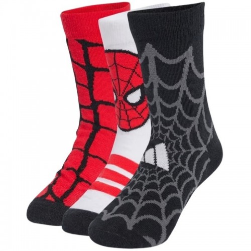 Adidas Spiderman Socks White Red Black 3 Pairs Adidas Spiderman Socks White Red Black 3 Pairs