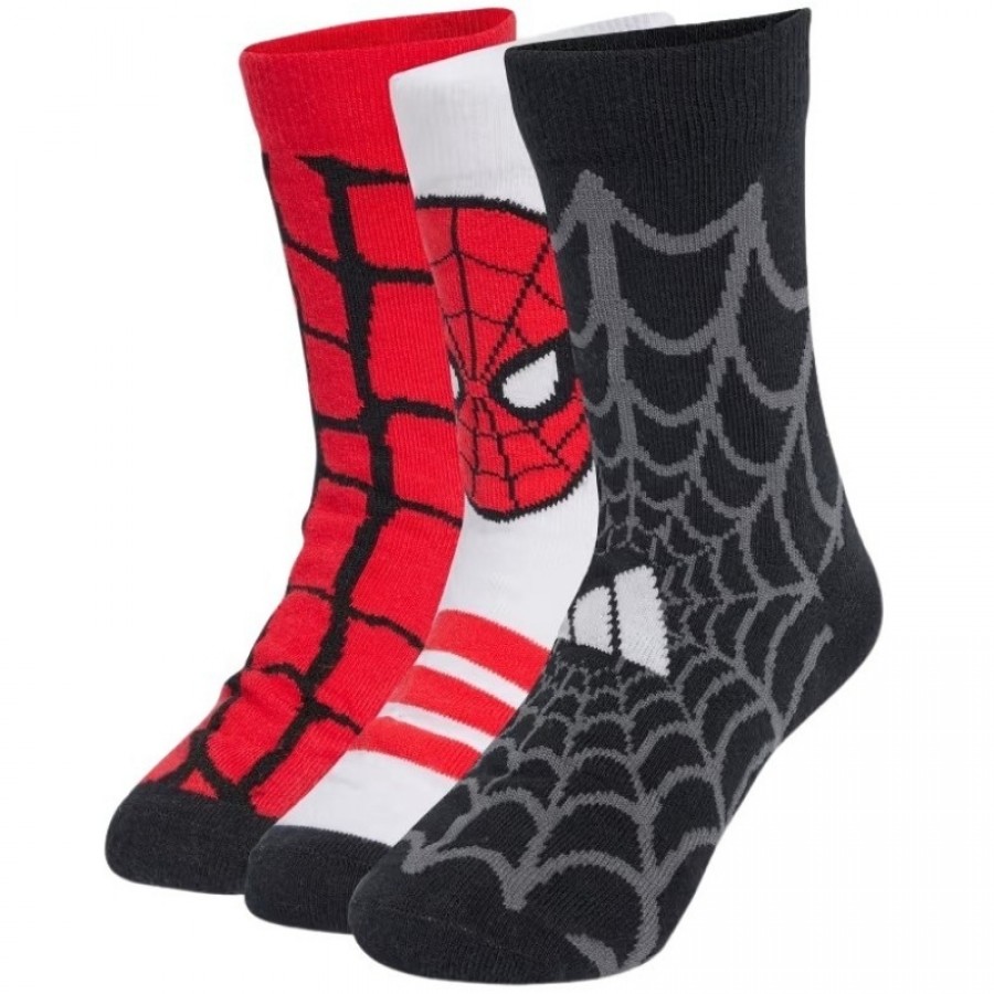 Adidas Spiderman Calzini Bianco Rosso Nero 3 Paia  Offerta + Economico