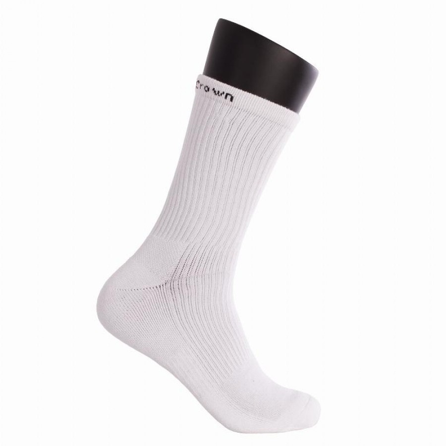 Chaussettes hautes couronnes noires blanches 3 paires  Offre - Pas cher