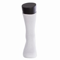 Chaussettes hautes couronnes noires blanches 3 paires  Offre - Pas cher