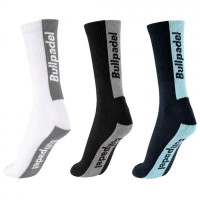 Calcetines Bullpadel BP265 I Azul Marino Blanco Negro 3 Pares
