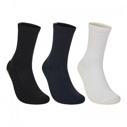 Chaussettes Bullpadel BP265 Noires Bleu Os 3 paires