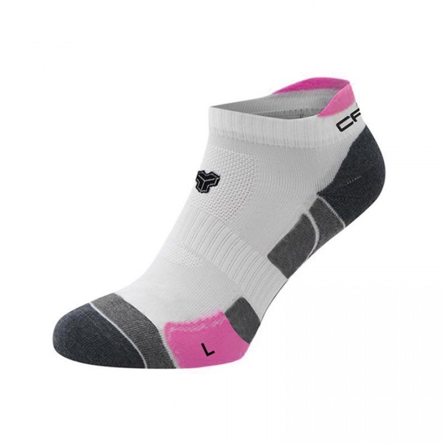 Cartri Axel Crew Bianco Fucsia Calzini 1 Coppia  Offerta + Economico