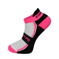 Cartri Slash Crew White Fuchsia Socks 1 Pair  PADELPOINT Cartri Slash Crew White Fuchsia Socks 1 Pair