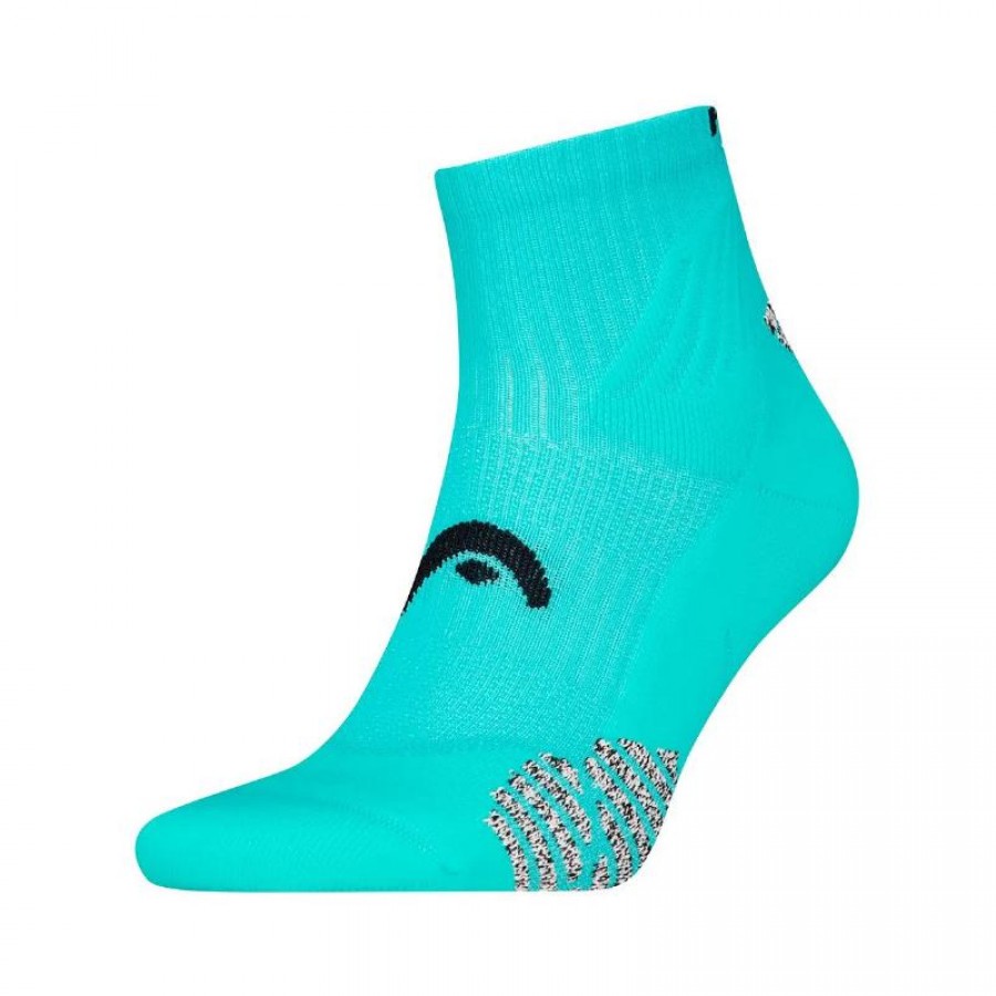 Calcetines Head Performance Padel Quarter Azul Aqua 1 Par  Oferta + Barato