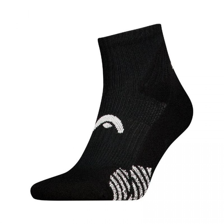 Calcetines Head Performance Padel Quarter Negro 1 Par  Oferta + Barato