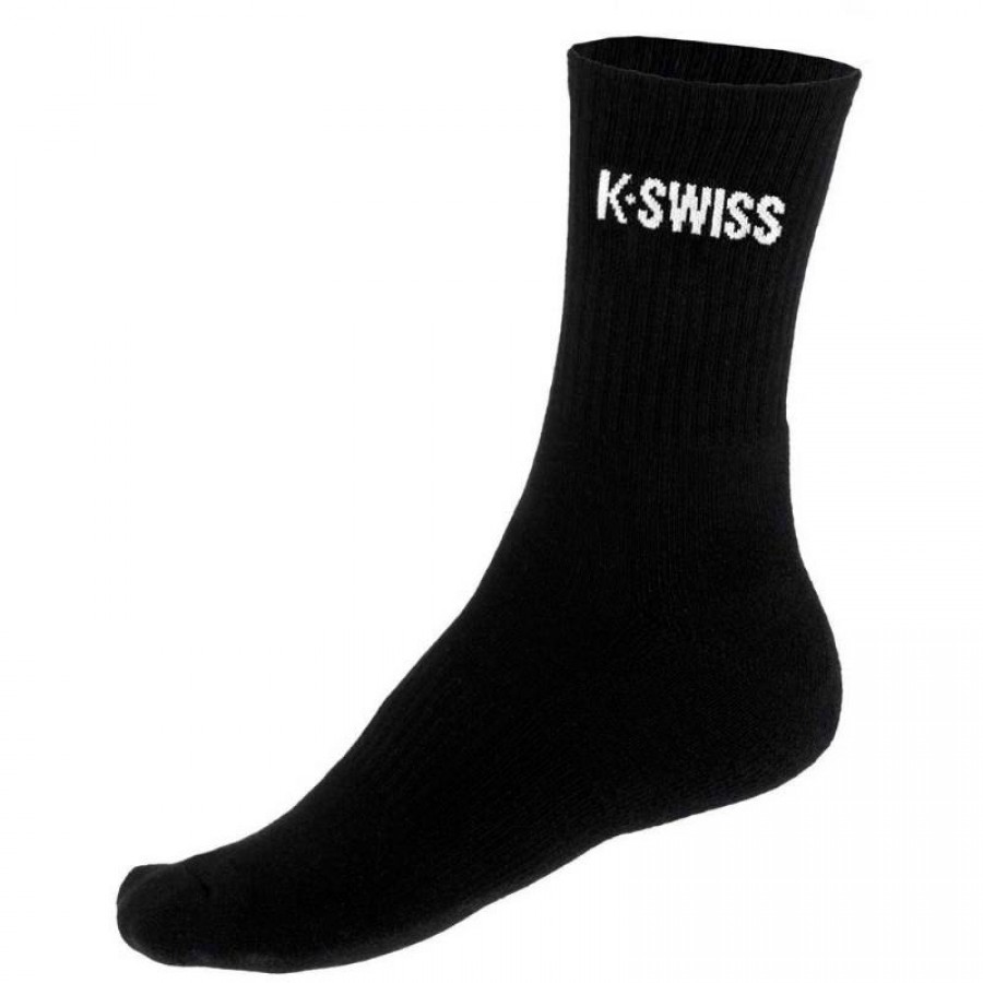 Calcetines Kswiss Crew Hypercourt Negro 2 Pares