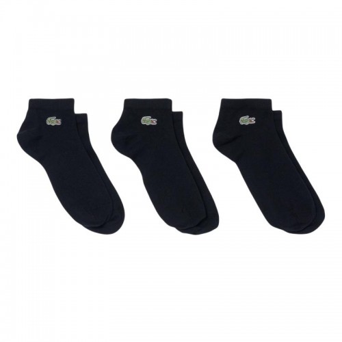 Calcetines Lacoste Classic Corte Bajo Negro 3 Pares