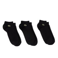 Calcetines Lacoste Sport Corte Bajo Negro 3 Pares  Oferta + Barato