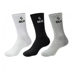 Siux Basic 26 High Shaft Socks Black Gray White 3 Pairs