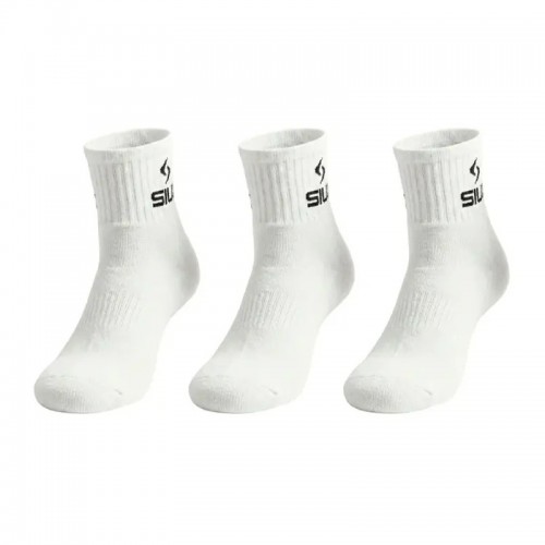 Siux Basic 26 Mid-Calf Socks White 3 Pairs